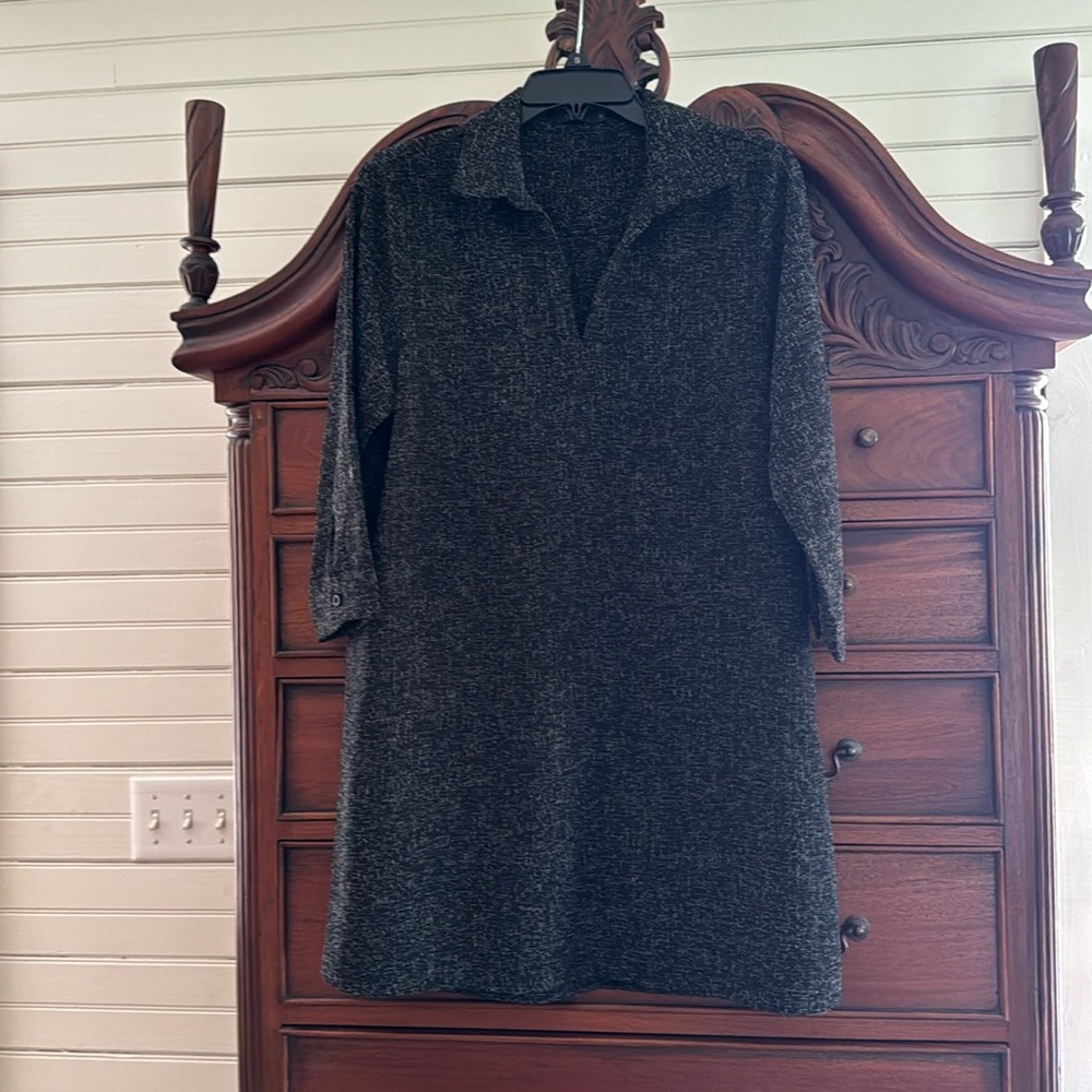 THML dress, black with collar! Like new!